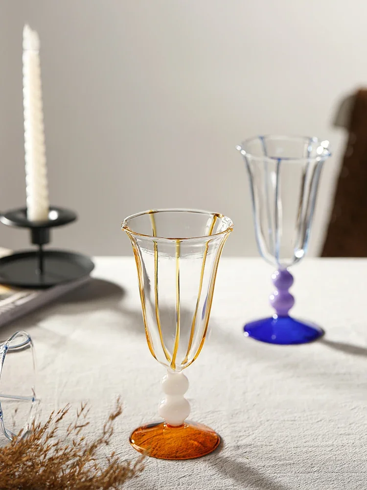 Multicolor High-temperature Resistant Red Wine Goblet White Wine Glass Champagne Glass Lightly Tipsy Cocktail