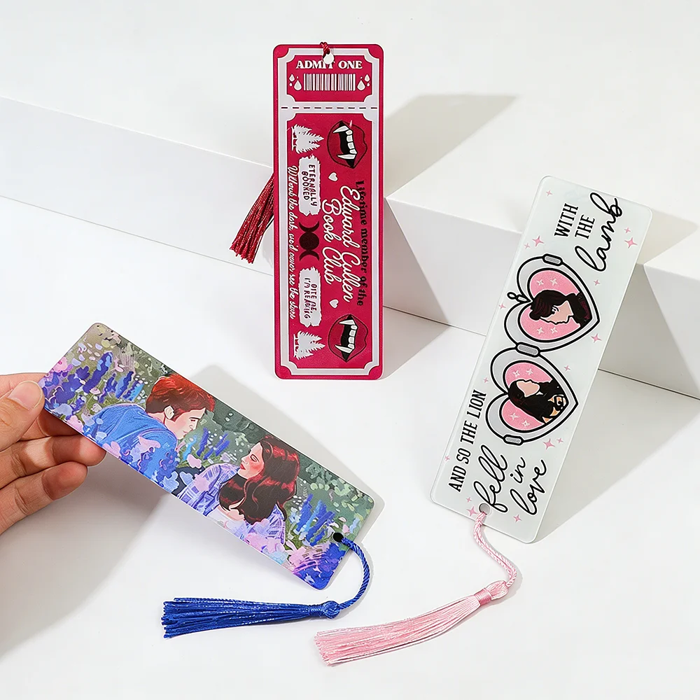 Twilight Acrylic Bookmark Fantasy Novel Lover Book Charm Reading Lover Book Accessory Student School Supplies