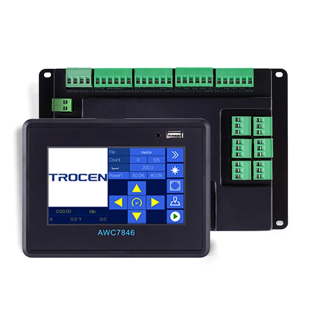 

WaveTopSign Trocen AWC7846 Replace AWC708C Plus CCD Co2 Laser Controller System For Laser Engraving and Cutting Machine