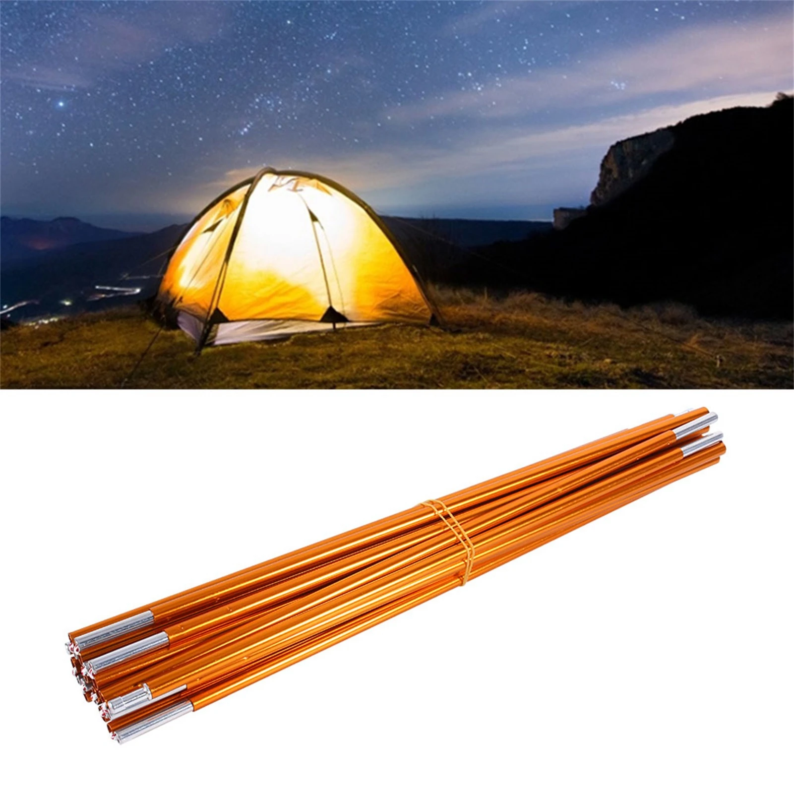 aluminum tent rod tent  tent pole rod  Outdoor Backpacking Aluminium Alloy Tent Pole Support  For Hiking Camping