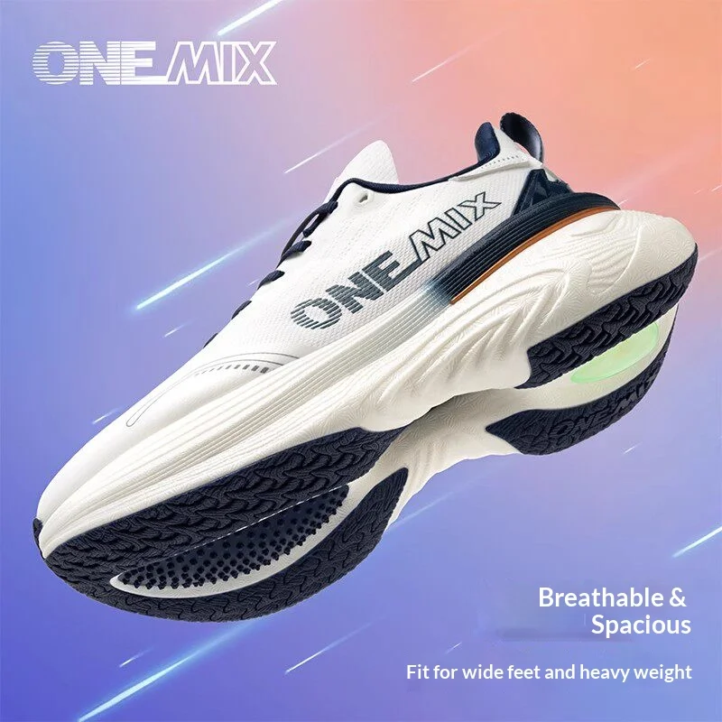 ONEMIX Shock-absorbing Running Shoes for Men and Women Fashionable and Large Weight Suitable for Outdoor Sports Shoes Casual