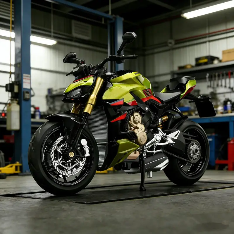 

Модель гоночного мотоцикла Streetfighter V4S из сплава, масштаб 1:12, литая под давлением, с имитацией звука и света, игрушка-подарок