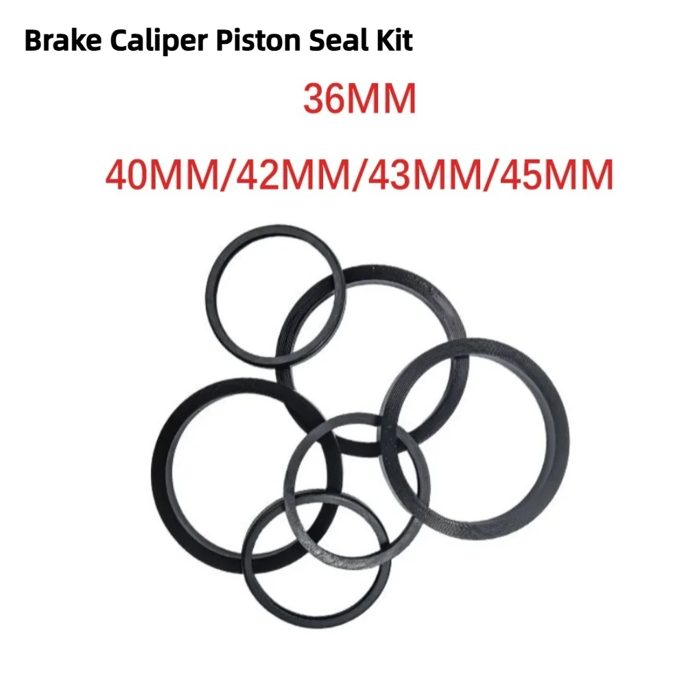 Sello de Polvo y Anillo de Sellado de Pistón 36 40 42 43 45mm para Moto Eléctrica, Scooter, Bicicleta Eléctrica, Bomba Inferior de Freno de Disco, Kit de Sellado de Pistón de Calibre