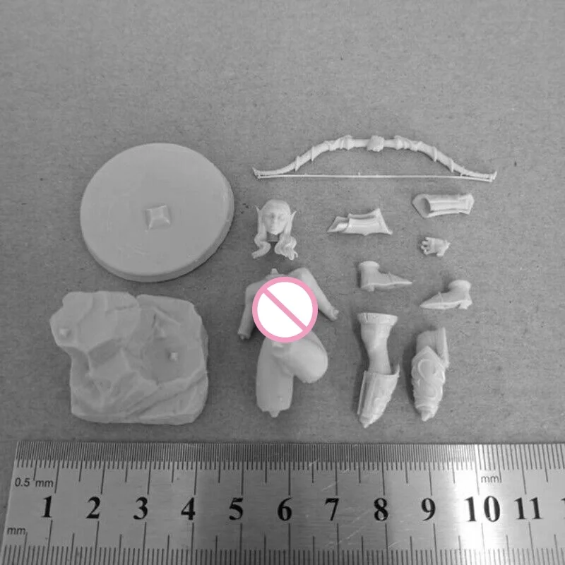 Jungle Queen NSFW Vollharz-Figur, Modellbausatz, Maßstab 1:24, 75 mm, Miniatur-Demontage, unbemaltes Diorama-Spielzeug zusammenbauen