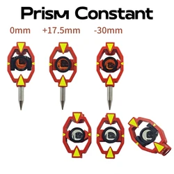 GMP111 Mini Prism Reflector For Swiss Type Total Station Surveying point Constant +17.5MM/0MM/-30MM Accessories Topography