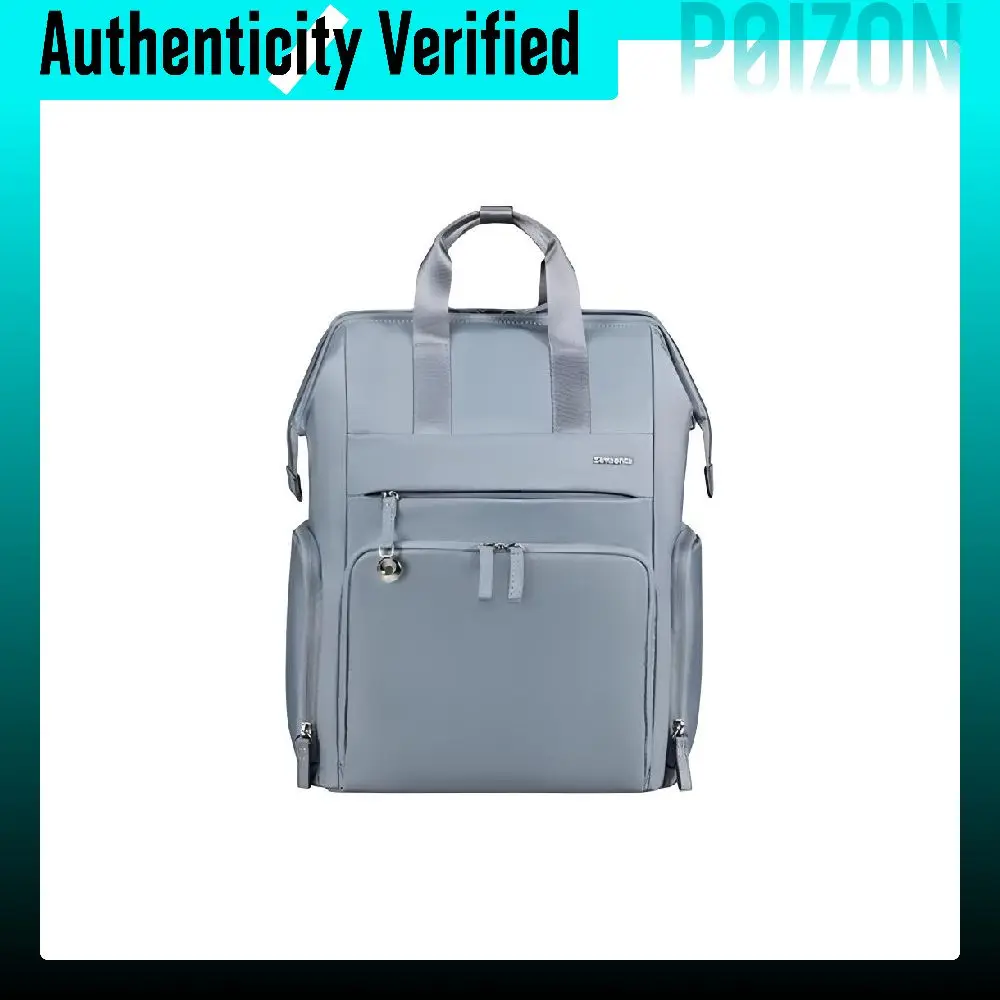 SAMSONITE Fabric Backpack Women's Gray Blue KP013096