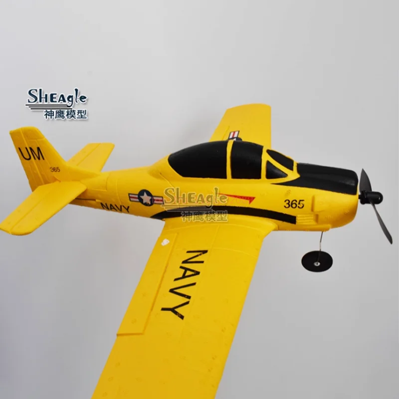 Nuevo Avión eléctrico teledirigido T28 Trojan, modelo de simulación Epp resistente a caídas, modelo de avión de juguete de cuatro canales