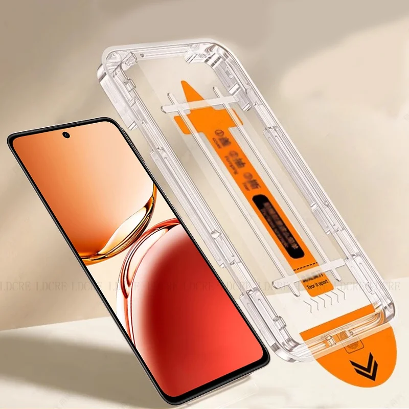 4/3/2/1Pcs For Reno 12F Glass OPPO Reno 12F 12FS 13F Tempered Glass Protective 9H Dust Free Full Glue Screen Protector Reno 12FS