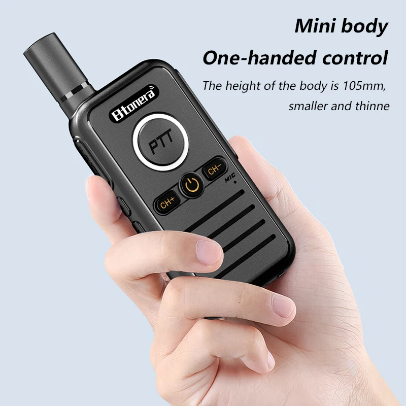 BTDX walkie-talkie de BT-88S,conjunto de Radio bidireccional UHF 400-470MHz, transceptor de 16 canales, 2 uds./lote