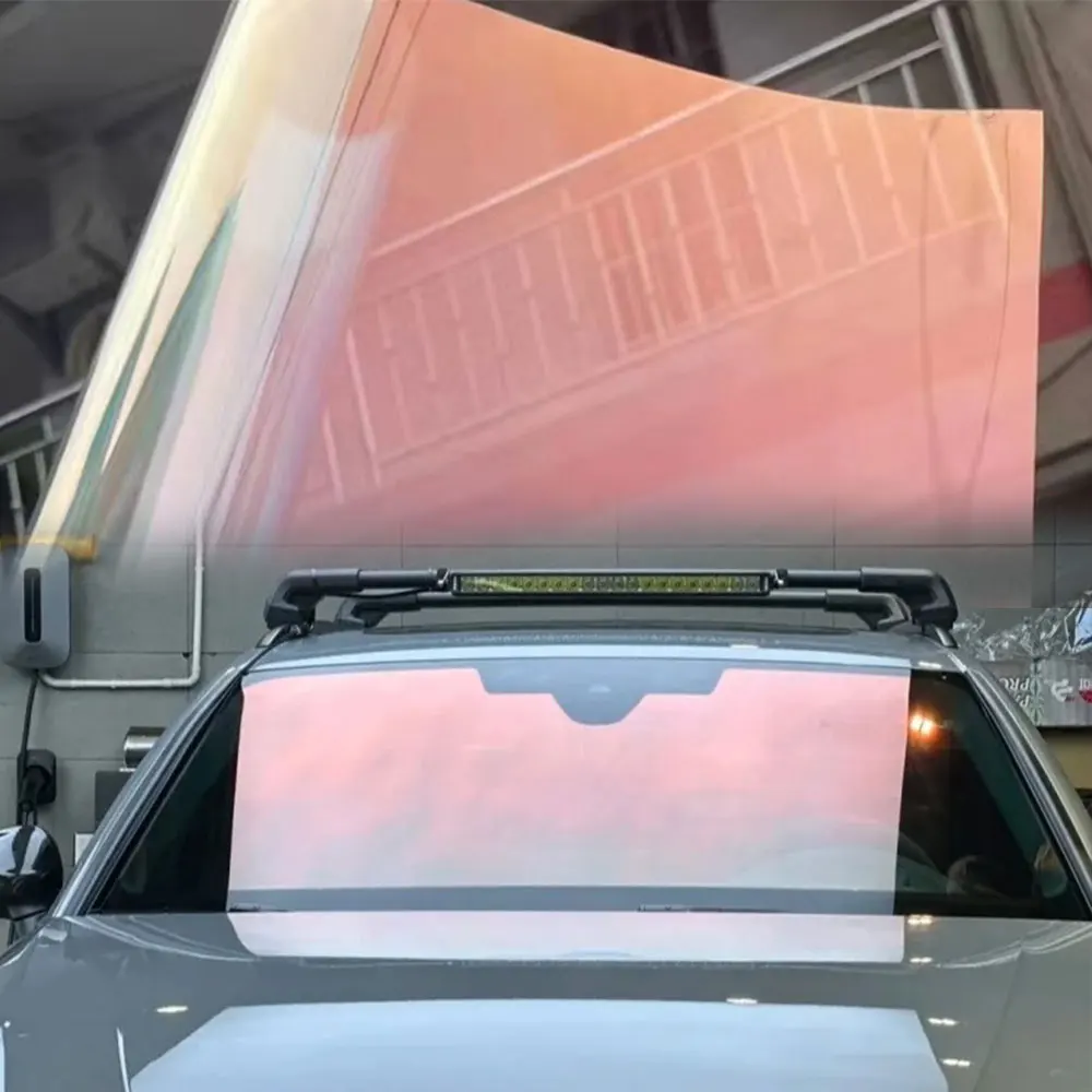 

1m x 1.5/3m 84% VLT Rose Ghost Red Chameleon Solar Tint Film Nano Ceramic Film Vinyl UV Protection For Car Front Windshield
