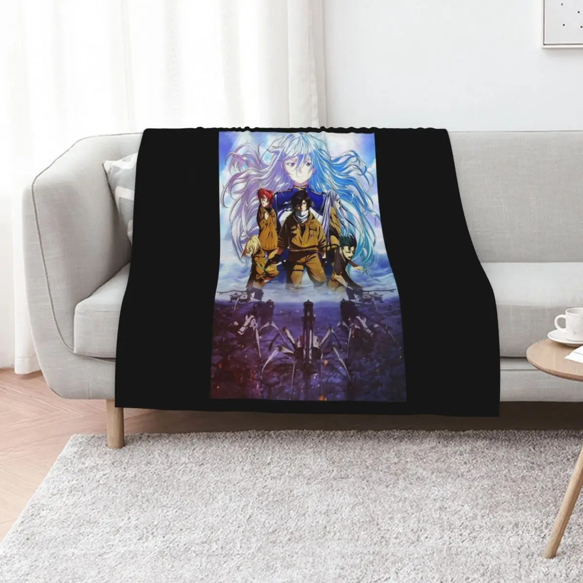 Anime Eighty Six Vintage Photograp Anime Throw Blanket Lightweight Warm Blanket for Travel Camping