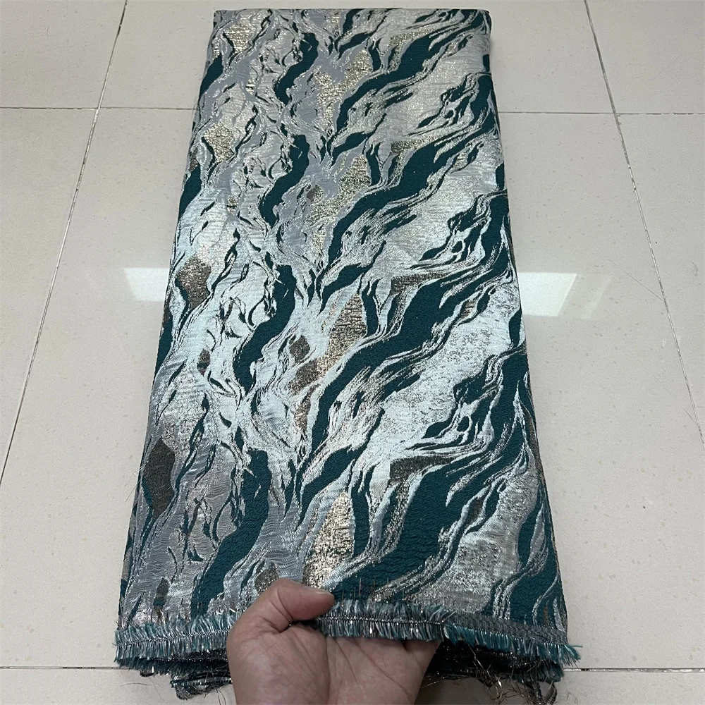 

High-Quality African Nigerian Tulle Lace Fabric Organza Embroidery Guipure Brocade Jacquard Wedding Dresses Party Gowns 5Yards