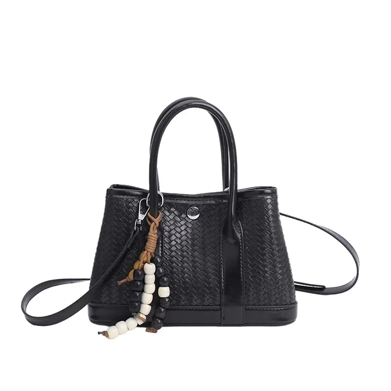 Sac tissé Design de Niche rétro pour femmes, sac incliné polyvalent à la mode, sac à main à bandoulière tendance