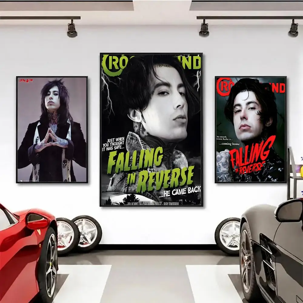 band Falling in Reverse Poster Wall Posters Art Print HD Print Self-Adhesive Waterproof Wall Stickers Room Decoration