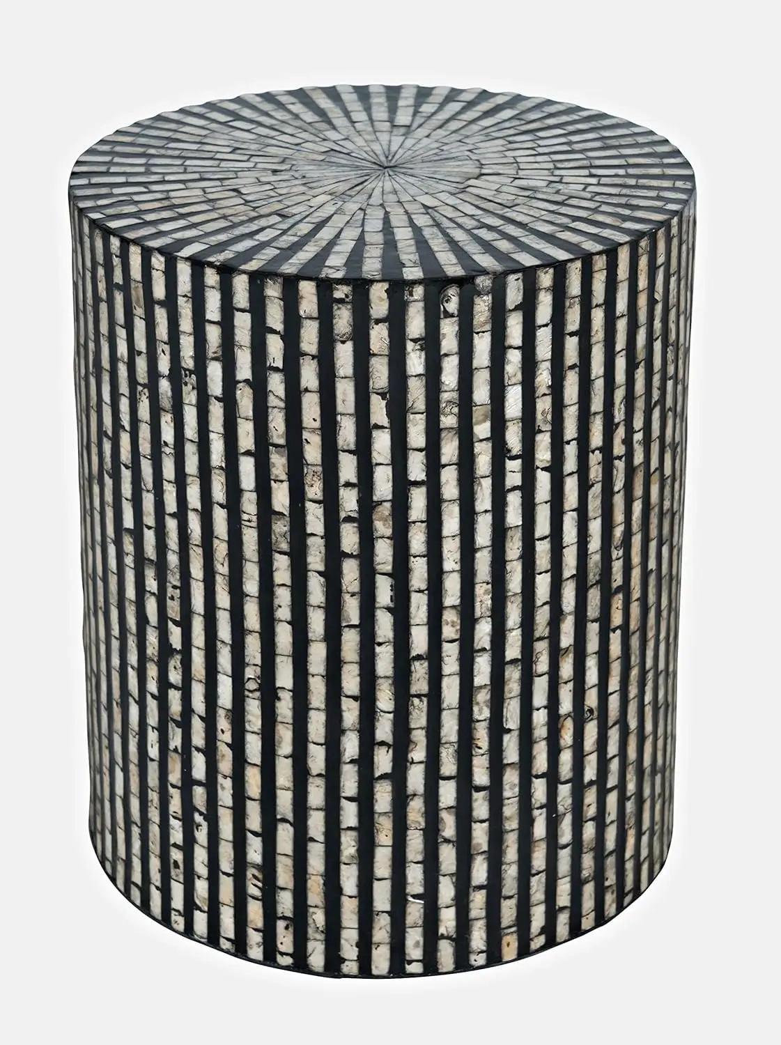 Table d'appoint moderne en terrazzo Shell, Global Archive, Capiz