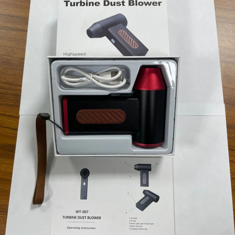 2025 جديد عنيف عالي السرعة توربو ضربة المحمولة مجفف الشعر المحمول غسل ضربة إزالة الغبار USB