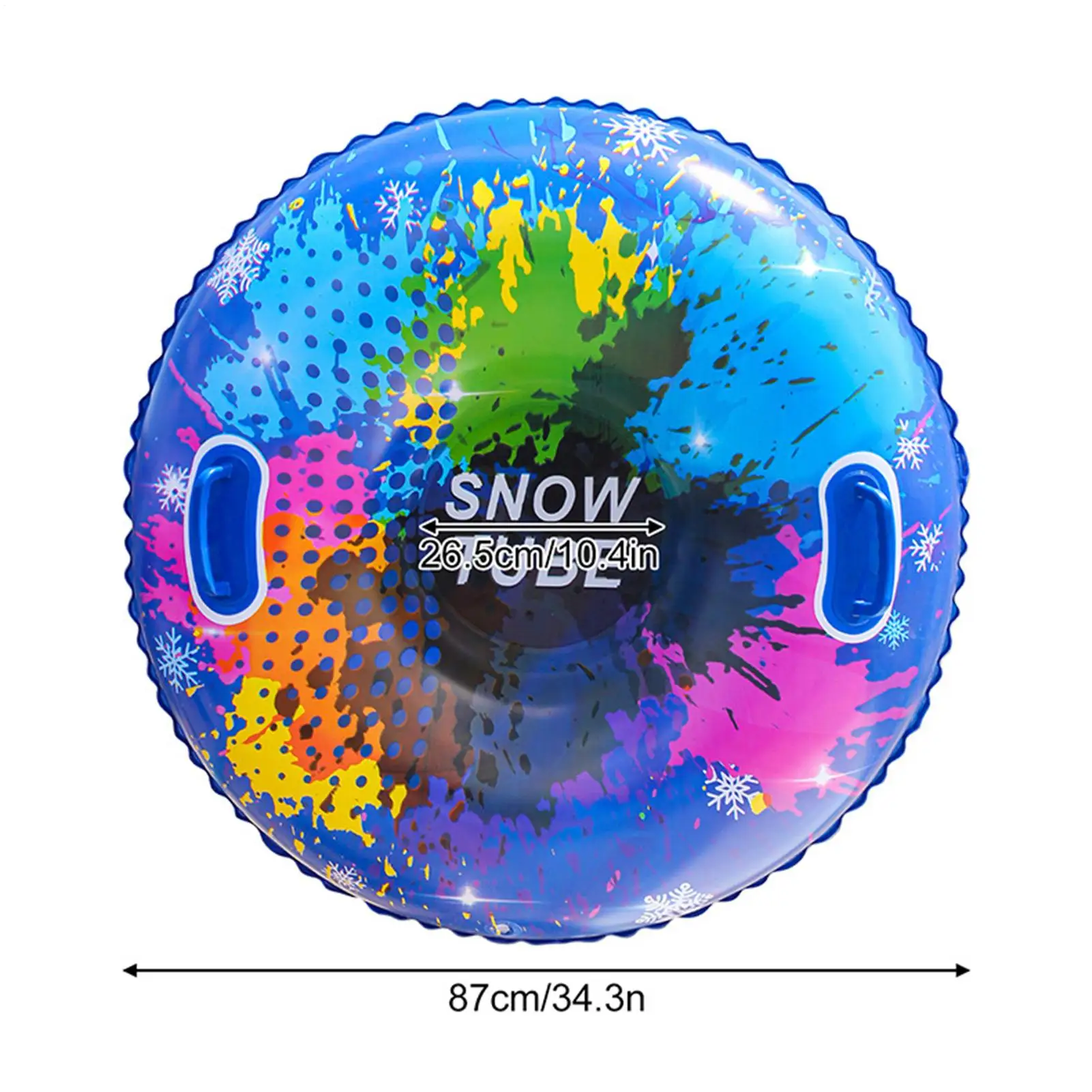 Snow Sled for Kids Blow Up Snow Tube Sledge Anti-Tipping Inflatable Sled for Winter Sports Sledding Trail Outdoors Snowfield