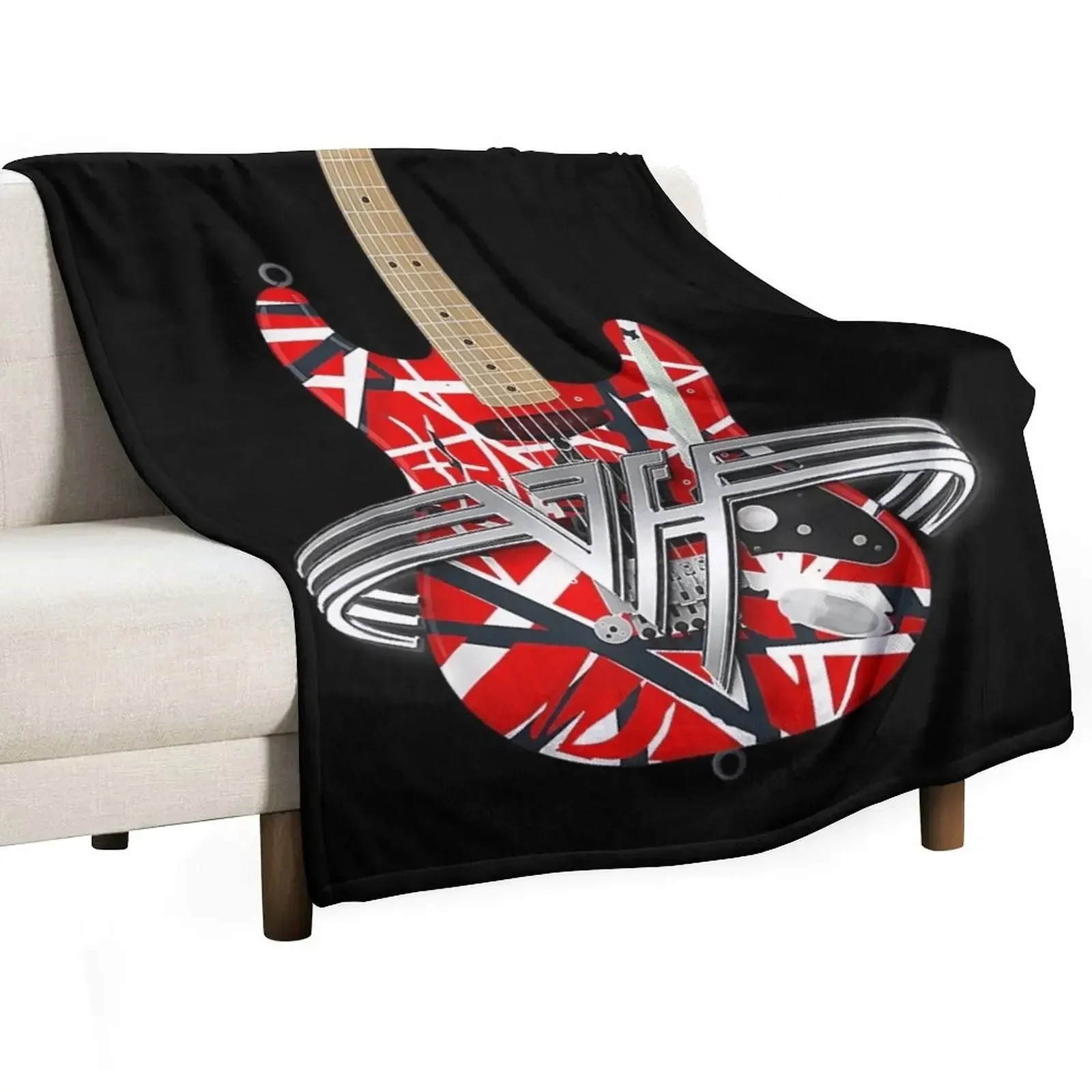 Classic Guitar Vintage Tee 1960s Outfits For Men, Women . Throw Blanket Designers Luxury Brand Giant Sofa Beach Blankets