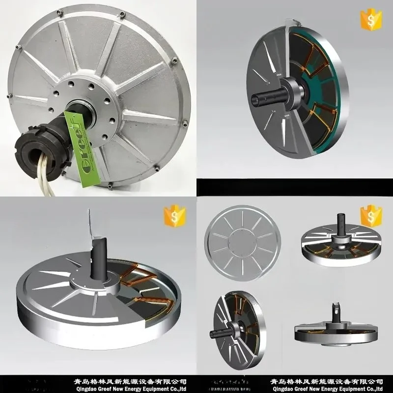 120 RPM Vertical Axis Alternator Hydro Wind Turbine , Magnet Generator Low Start Torque High Efficiency ,less Volume and