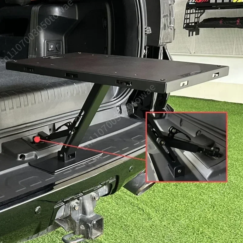 Foldable Car Tailgate , Adjus Height Rear Door , Por Desk for SUV Truck Off-Road Vehicle Outdoor Camping