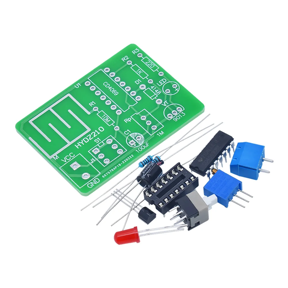 LIZAO Touch Switch DIY Electronic Kit Touch Delay Lamp Parts Induction Light Test Training Learning Module