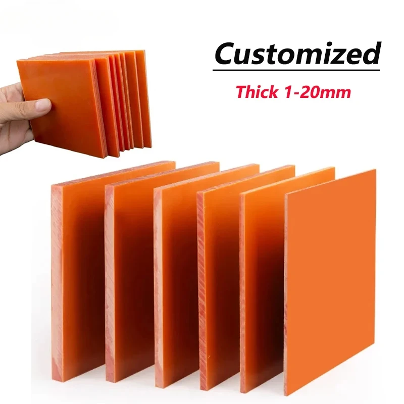 

Orange Bakelite Plate Insulation Phenolic Resin Board Bakelite Sheets Insulation and high temperature resistance 1mm-20mm