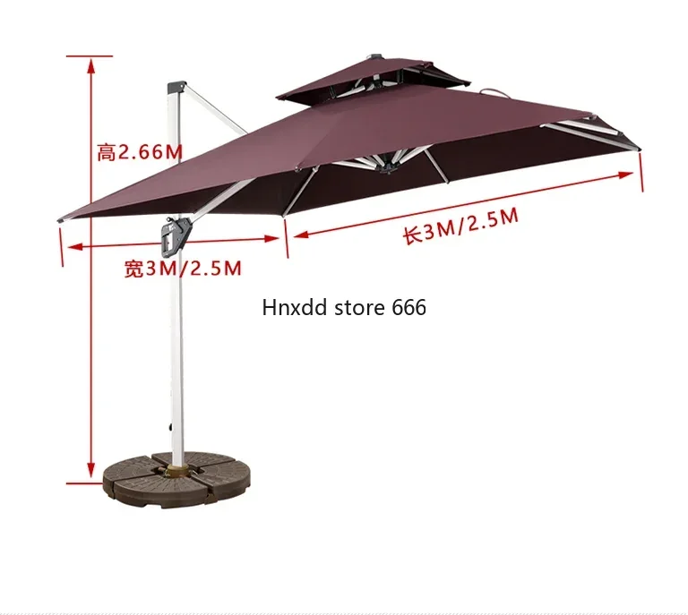 Outdoor sun shade Roman umbrella