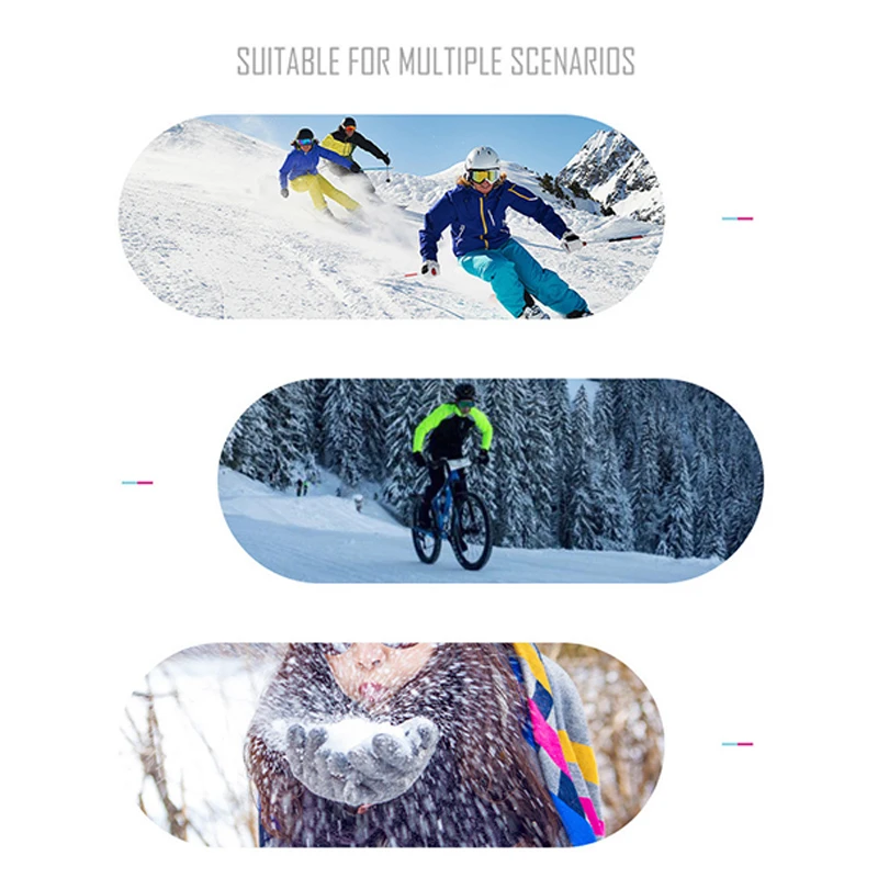 لطيف لينة صوف مبطن قفازات الشتاء الدافئة يندبروف الدفء الباردة واقية قفازات مقاوم للماء قفازات شاشة لمس الطقس البارد