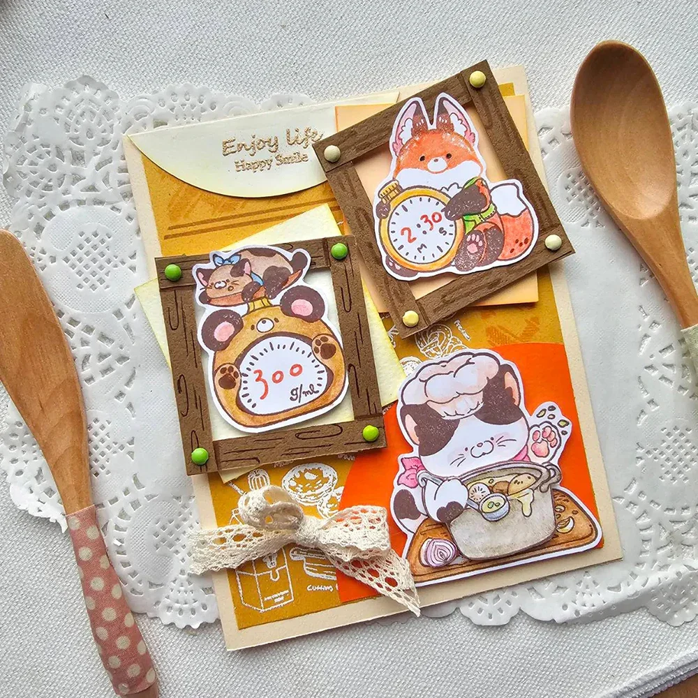 Soda Bear Pudding Cat Cake Bunny Dessert Series Cutting Dies Summer Cats Stamps New 2024 For DIY Scrarpbooking Paper Card Making