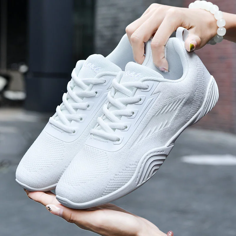 Dance Shoes Woman Men Ladies Modern Soft Bottom Jazz Sneakers Competitive Aerobics Shoes Mesh Female Dancing Fitness Sport