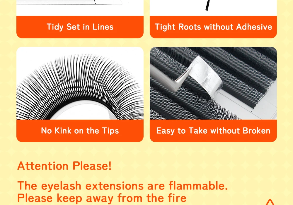 LUKATME U-Form YY Wimpern Weiche Natürliche Wimpernverlängerung in Gemischten Längen Komfortable Leichtgewichtige Fox U-YY Cosplay Make-up-Tools – Detail 3