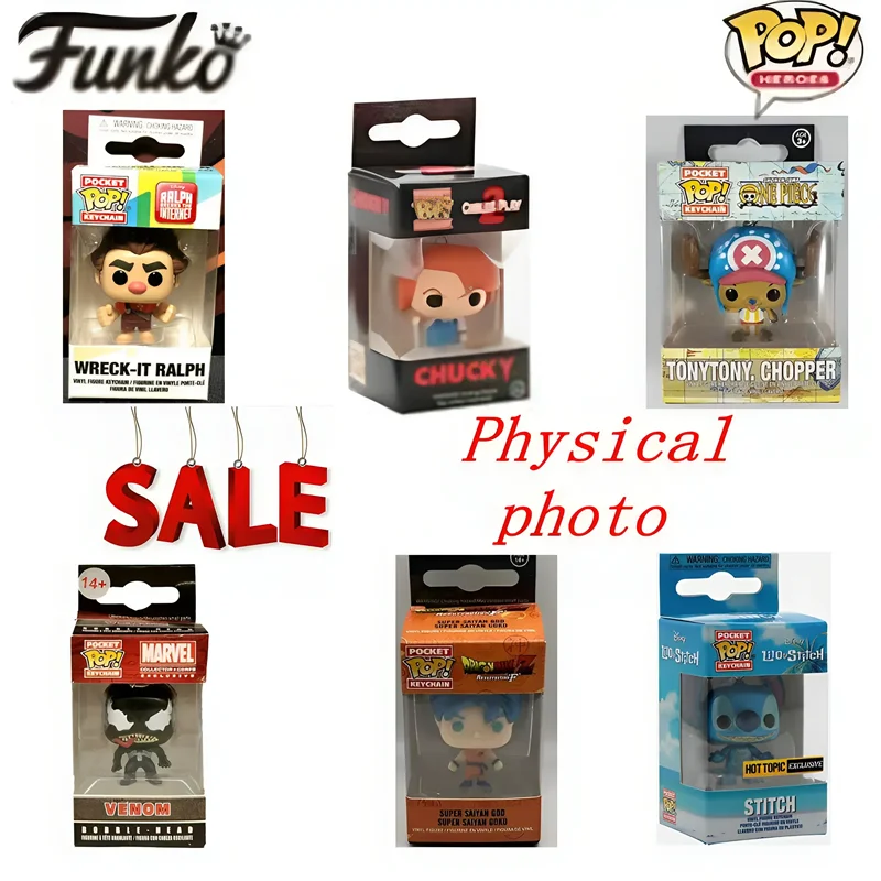 Funko Pop Vegeta Son Goku Saiya animales fantásticos ataque Thestral a los Titanes Levi VENOM Dragon Ball figuras de juguete para niños llavero