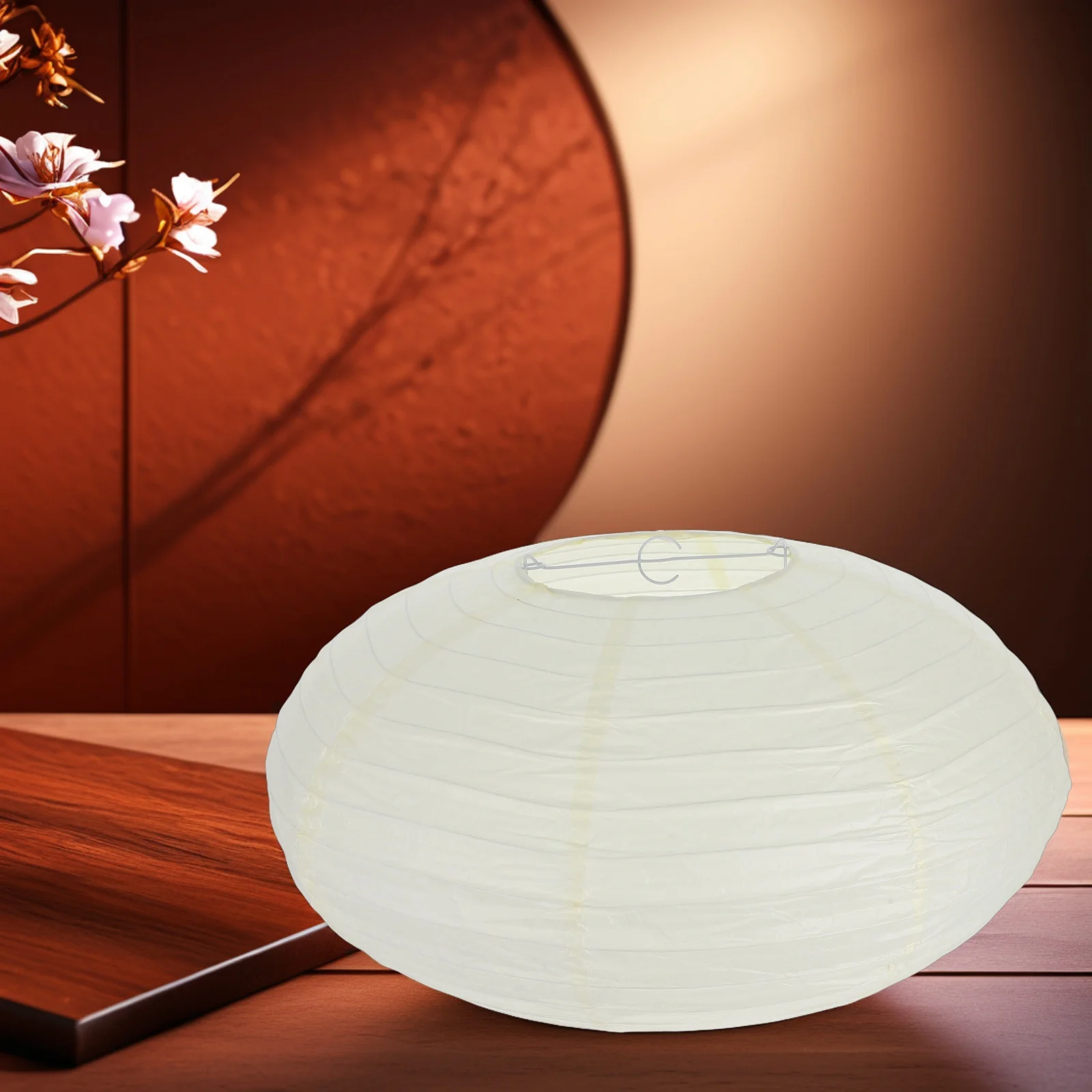 2 pièces lampe en papier lanterne abat-jour Pastel fer suspendu pliable remplacement suspension lanterne abat-jour décor à la maison