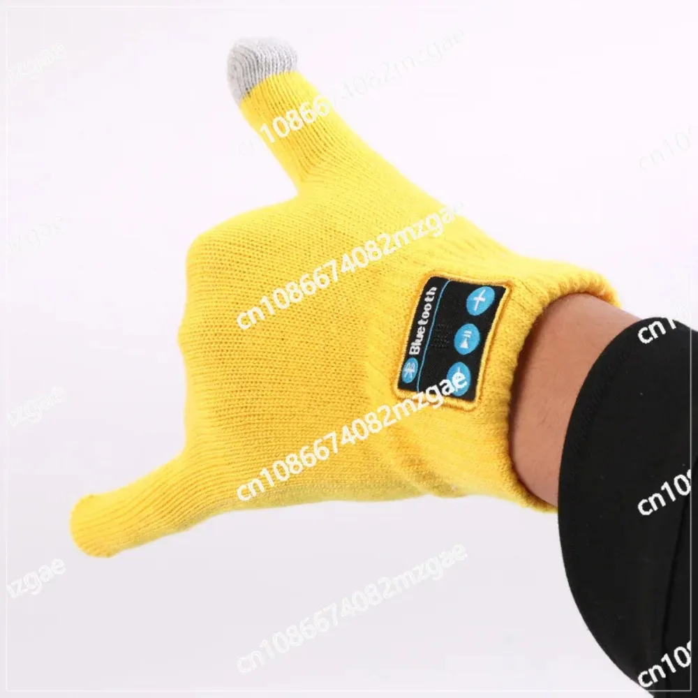 Thickened thermal touch screen Bluetooth gloves can answer calls Music gloves Cycling gloves