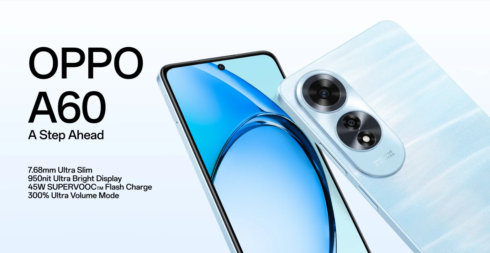 OPPO A60 Smartphone desbloqueado 45W SuperVOOC 5000mAh 90Hz 6,67" Pantalla ultrabrillante Teléfonos móviles Smartphone