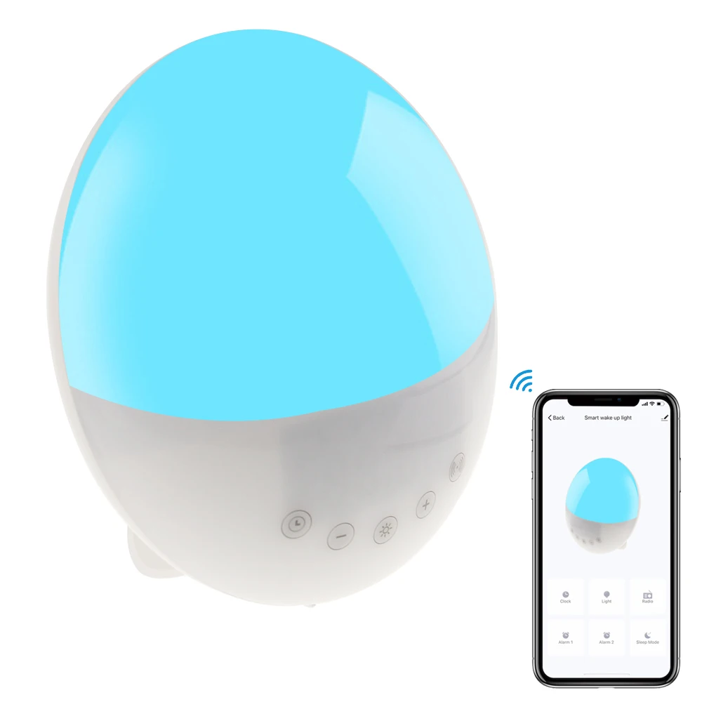 Sunrise Sunset Simulation Tuya Smart Life App Smart Wifi Wake Up Alarm Clock Light And Snooze Light Wifi LED Bulb