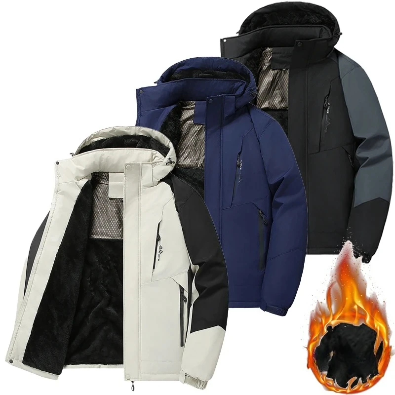 

Large Size 8XL Winter Jacket Men Hooded Graphene Windbreaker Male Waterproof Windproof Warm Men Jacket