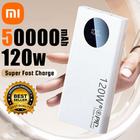 Xiaomi 120W 50000mAh High Capacity Power Bank Fast Charging Powerbank Portable Battery Charger For iPhone Samsung Huawei 2024