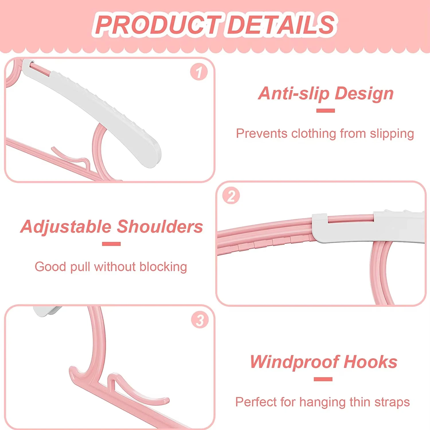 10 pezzi antiscivolo appendiab - Baby Clothing Wardrobe recensione e prezzo
