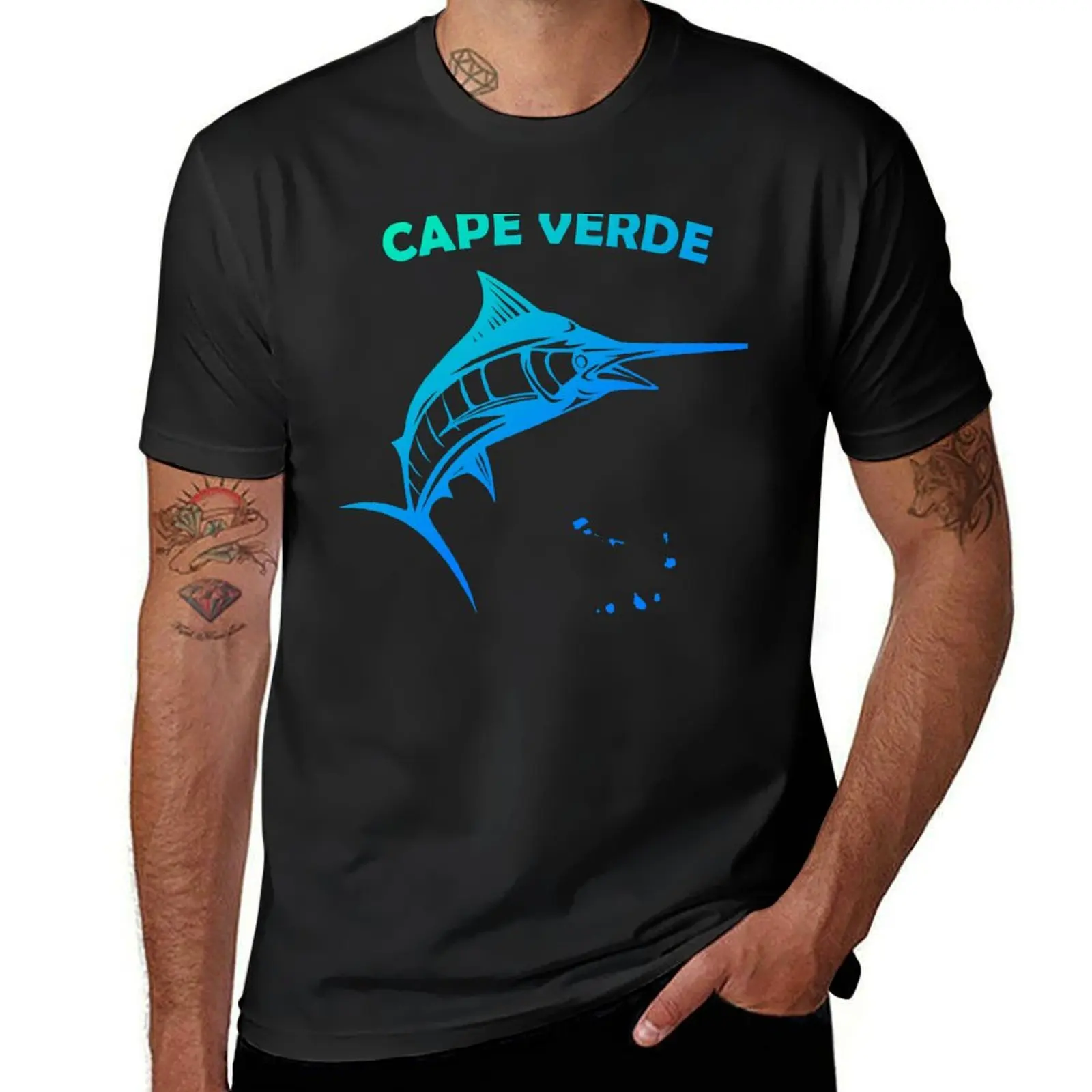 Marlin Sport Fishing Cape Verde T-Shirt funnys plus sizes vintage clothes mens t shirts pack