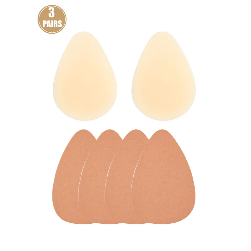 4 Pairs Minimalist Invisible Breast Lift Covers, Plus Size Lifting Support Pasties, Seamless Adhesive Guards