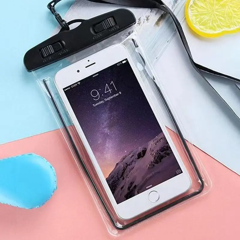 6.5inch Universal Swim Waterproof Bag Cell Phone Case Water Proof Underwater Dry Bag For iPhone Xiaomi Samsung Huawei Cover Case