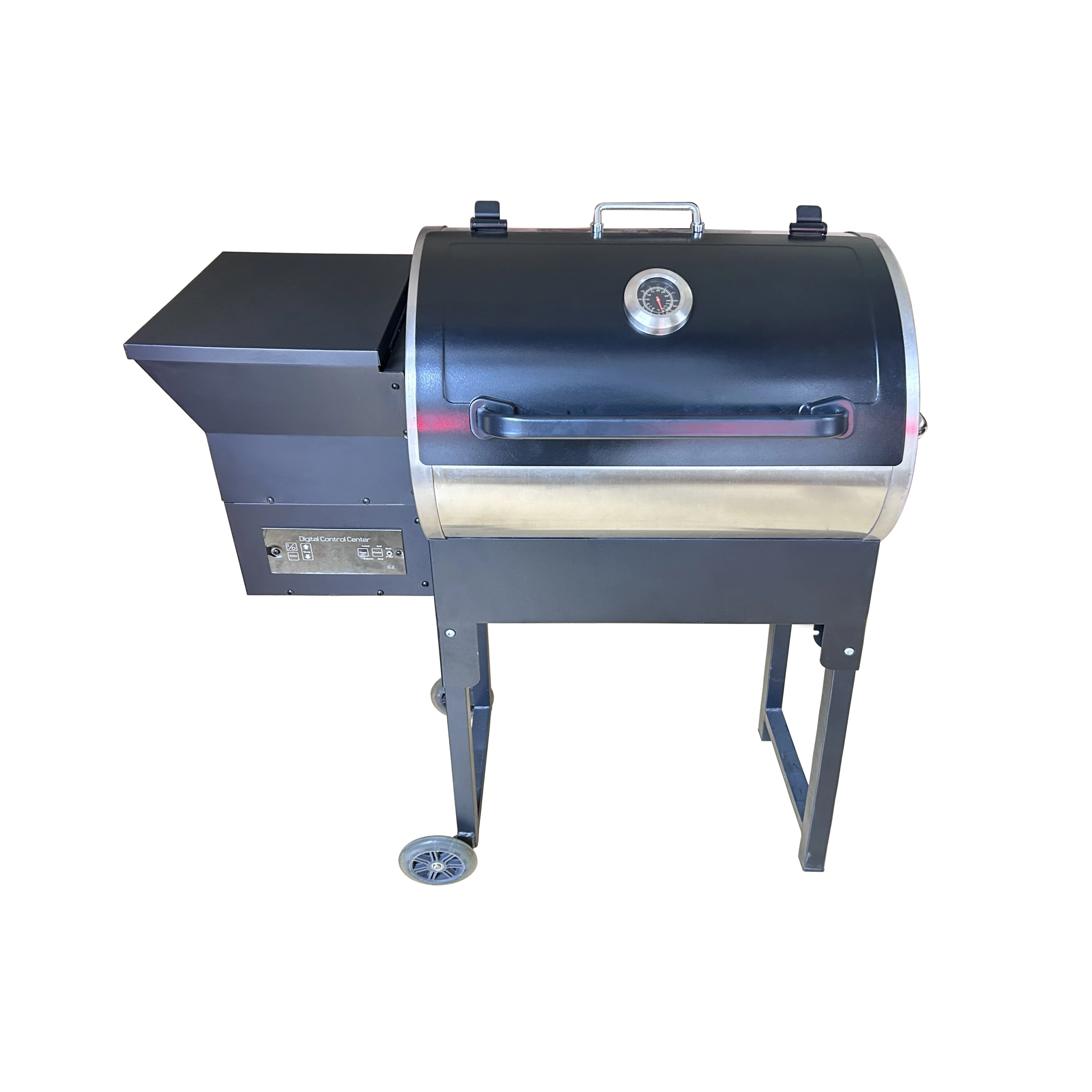 

2025 New Design Portable Foldable Outdoor Pellet Burning Barbecue Stove BBQ Smoking Grill for Camping Party