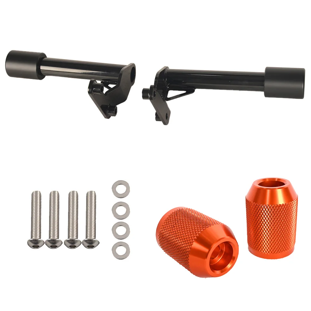 

Motorcycle Parts Black Solid Steel Rear Guard&CNC 6061 Alloy Crash Bar Sliders for Harley Davidson Softail M8 2018-later