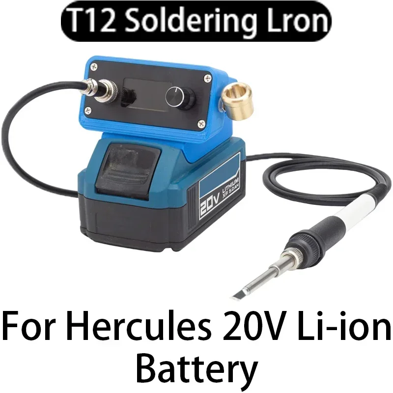 

OLED T12 electric soldering iron STC for HERCULES 20V Li-ion battery DIY electric digital soldering station repair wire welding