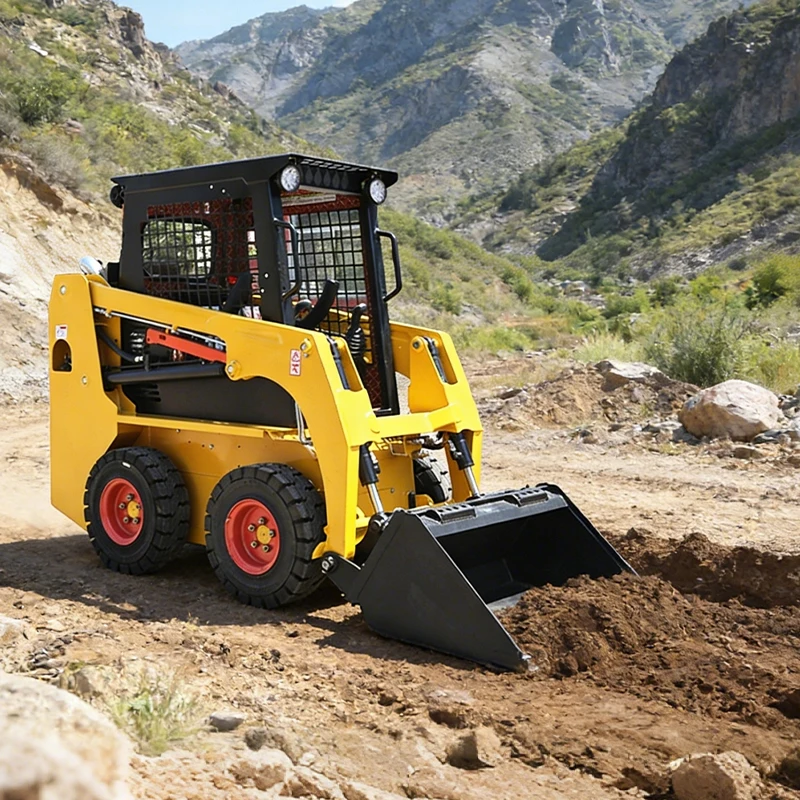 

Low Price Skid Steer Loaders Manufacturer Factory Price Skid Steer Wheel Loaders Hydraulic Epa Euro5 Engine Skid Steer Loader