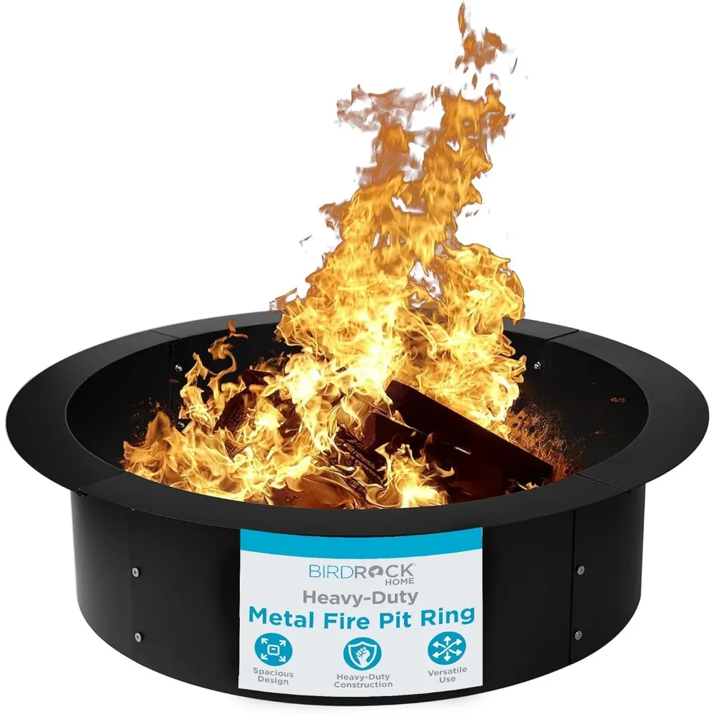 

30 Fire Ring for The Outdoors, Durable Solid Iron - Home Fire Pit, Lightweight