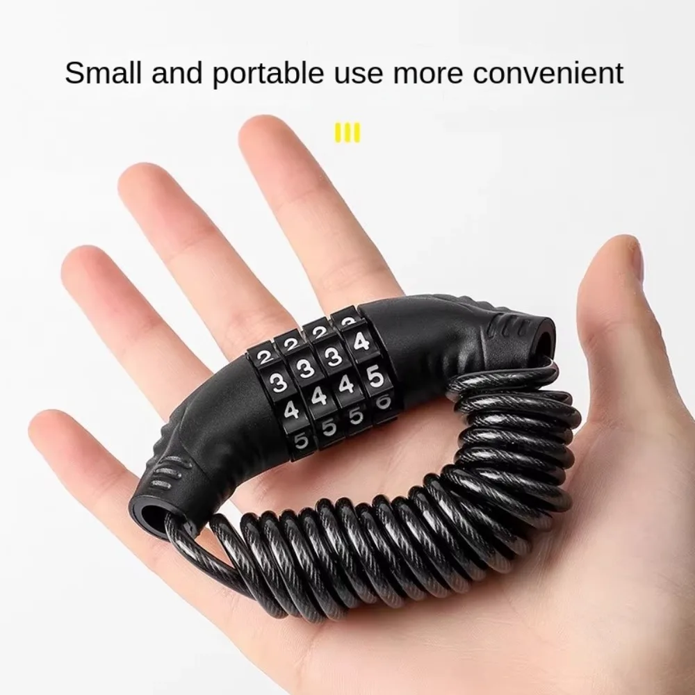 

Портативный цепной замок, цифровой замок, прочный 4-значный замок с паролем, универсальный противоугонный велосипедный замок, ящик