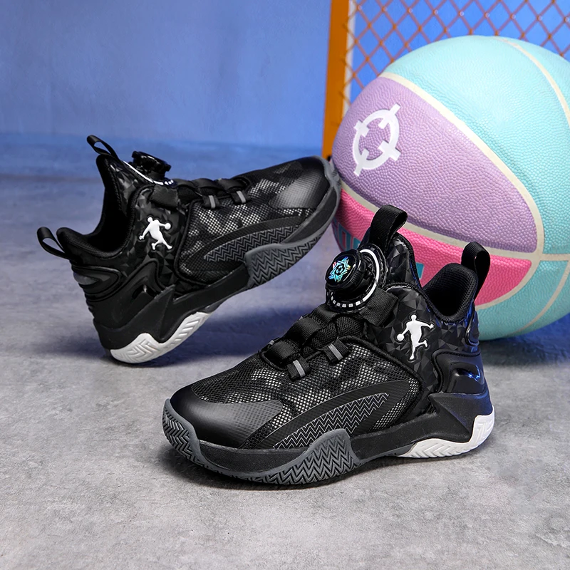 

New Children's Basketball Shoes Mesh Breathable Sports Shoes For Teenagers Non-Slip Wear-Resistant Basketball Sneakers Kids