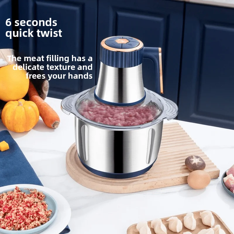 

Мясорубка и измельчитель овощей из нержавеющей стали, машина для обработки продуктов, измельчитель для мяса/овощей/фруктов